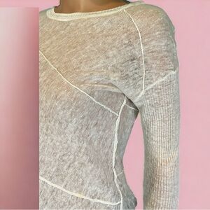 Max Studio Lightweight asymmetrical white sweater Small